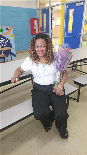 teachers with flowers